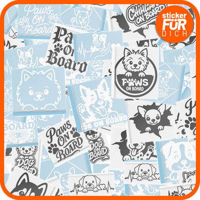 Kategorie: Hund im Auto - Sticker fürs Auto